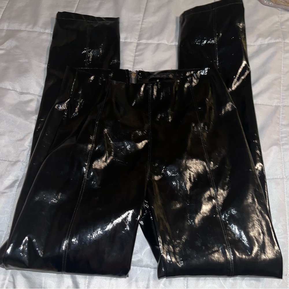 Black Pleather Pants